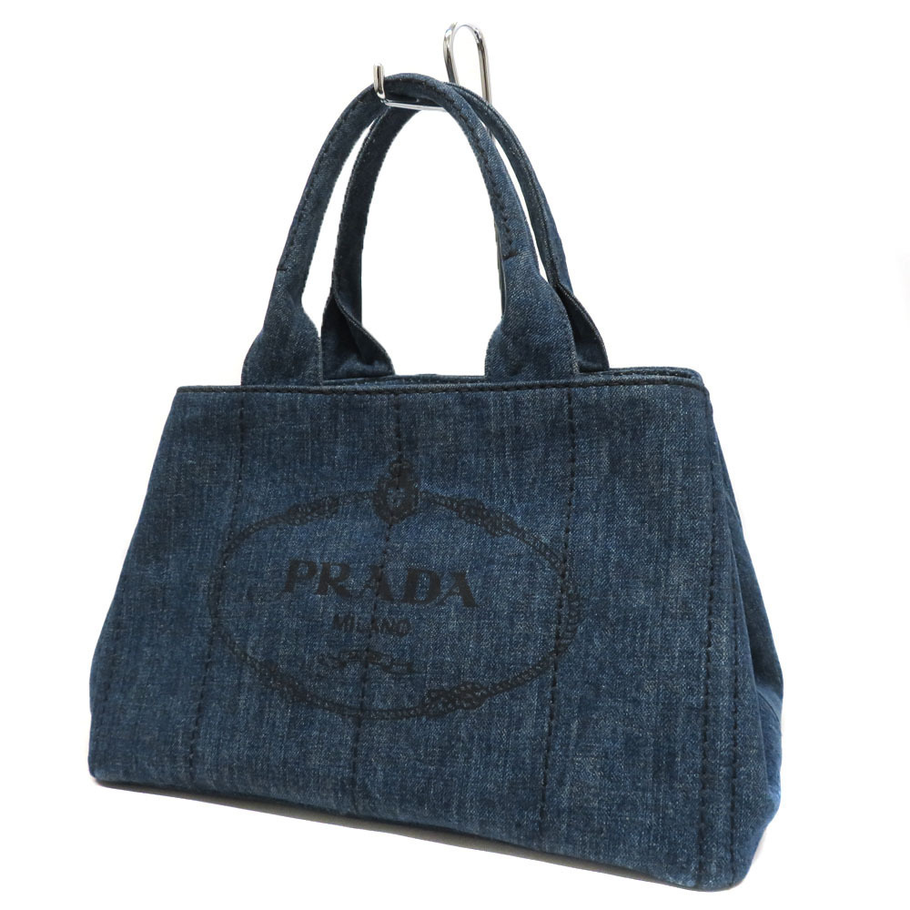 Prada Canapa Tote Bag Denim